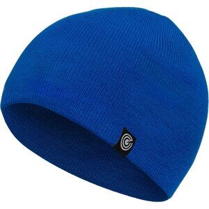 Unisex Royal Blue 100% Acrylic Ribbed Knit Warm and Durable Winter Beanie Cap